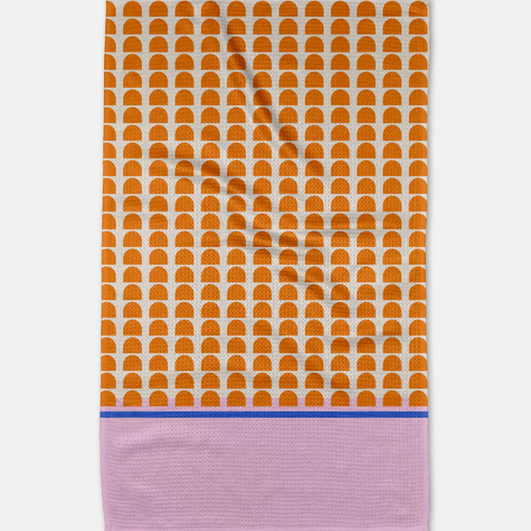 Pink + Orange Tea Towel