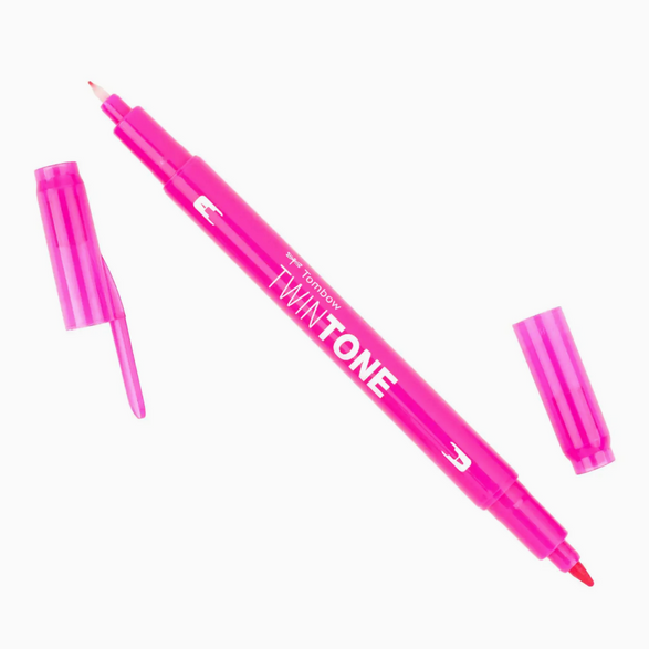 Twin Tone Dual Tip Marker Pen - 28 color options