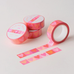 Pink Hearts Washi Tape (15mm)