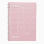 2026 Notebook Calendar - Pink (B6)