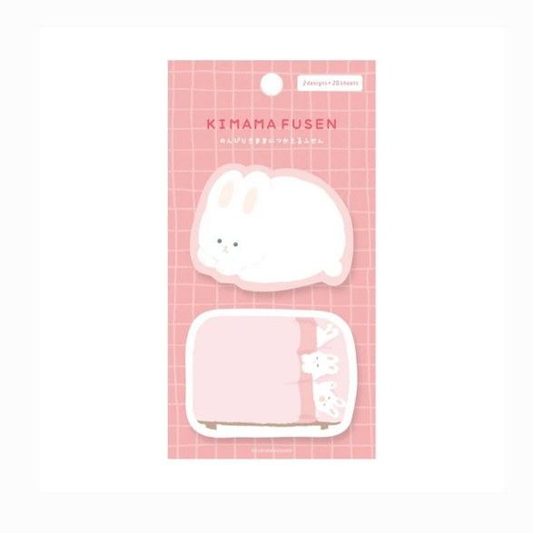 Pink Rabbit Sticky Notepad Set