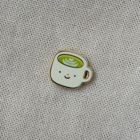 Matcha Latte Enamel Pin