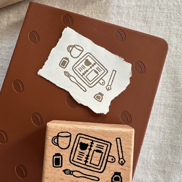 Planner Spread Wooden Stamp