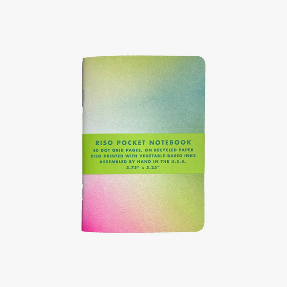 Pocket Dot Grid Riso Notebook: Aura