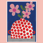 8.5x11.5 Art Print: Polka Dot Vase