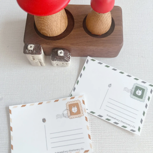 Green Postcard Sticker