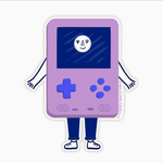 Purple Gamer Friend Sticker