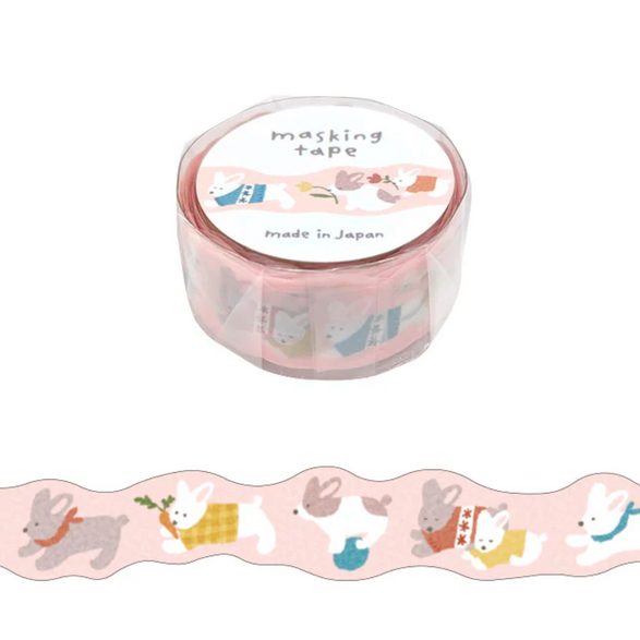 Rabbit Hokkori Washi Tape (18mm)