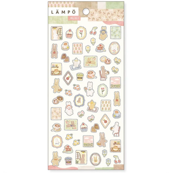 Rabbit and Sunset Sticker Sheet
