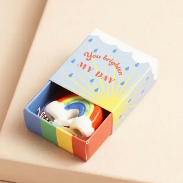 Tiny Rainbow Ceramic Sculpture