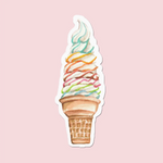 Rainbow Ice Cream Sticker