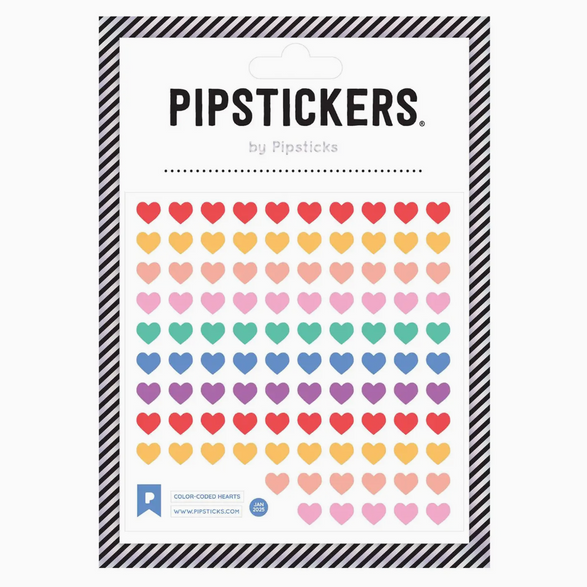 Rainbow Hearts Sticker Sheet