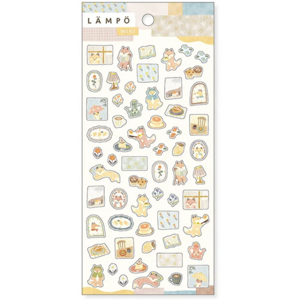 Rainy Foxes Sticker Sheet