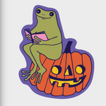 Pumpkin Frog Sticker