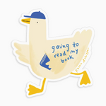 Duck Reader Sticker