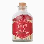 Fancy Matches: Red Small Match Jar