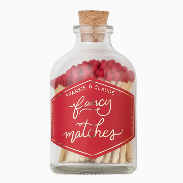 Fancy Matches: Red Small Match Jar