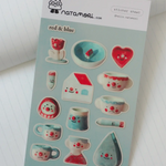 Red and Blue Sticker Sheet