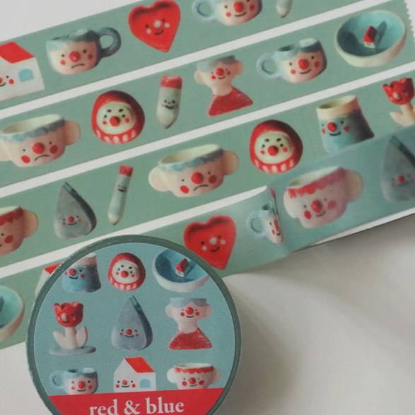 Red and Blue Washi Tape (15mm)