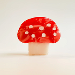 Red Mushroom Claw Hair Clip