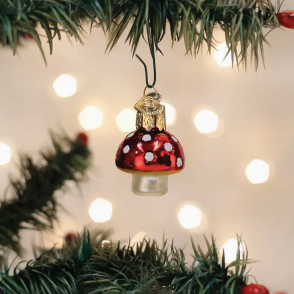 Mini Red Mushroom Ornament
