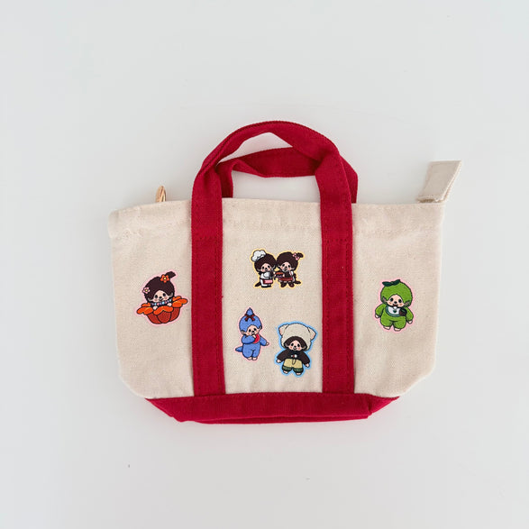 Red Mini Trinket Tote Bag E
