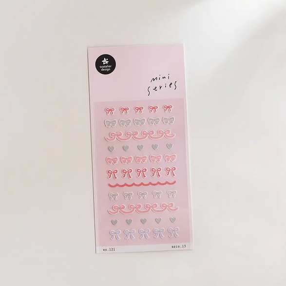 Mini Ribbon Sticker Sheet