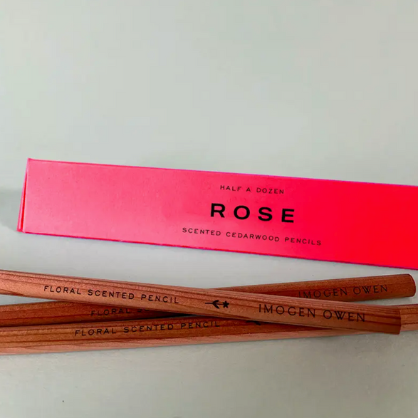 Rose Scented Pencils - Set of 6