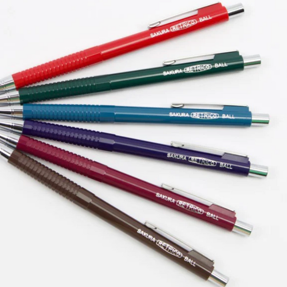 Sakura Retrico Ball Pen - 5 color options