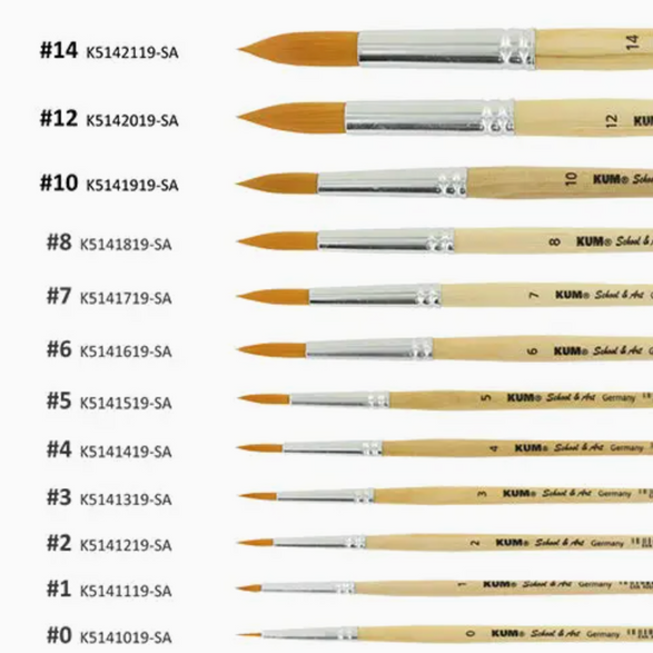 School & Art Paint Brush - 7 Options