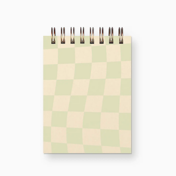 Blank Mini Notebook: Seaglass Checkerboard