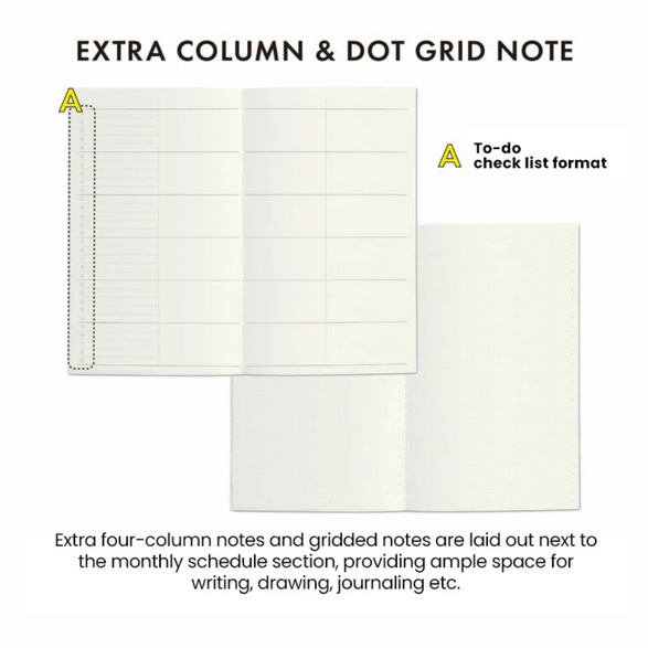 2025 Hightide Slim Monthly Planner: Light Green (B6)