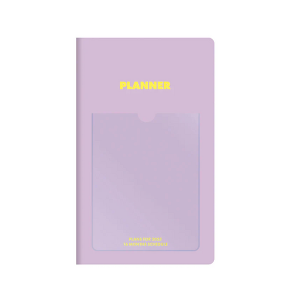 2025 Hightide Slim Monthly Planner: Lavender (B6)