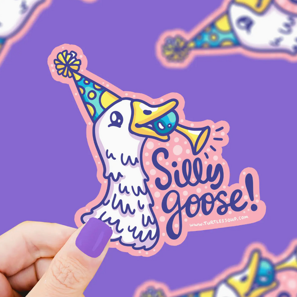 Silly Goose Party Sticker