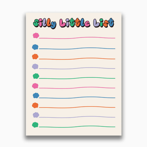 Silly Little List Notepad