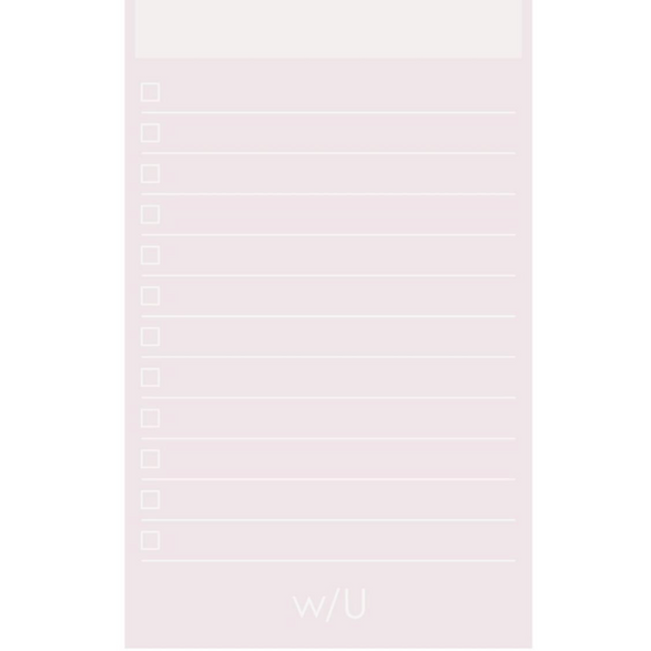 Slim Sticky Notepad: Pink