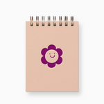 Blank Mini Notebook:  Smiley Flower