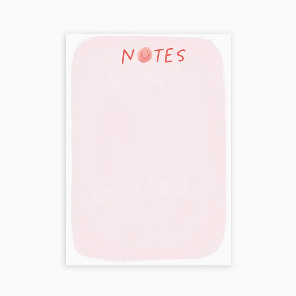 Pink Smiley Notepad