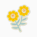 Smiley Flowers Sticker
