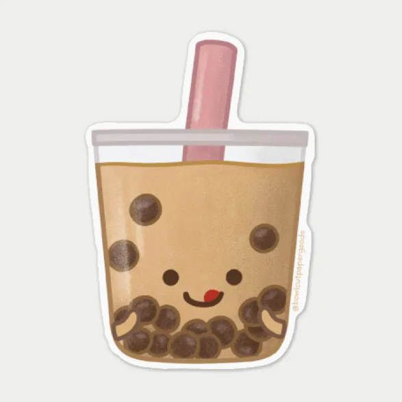 Smiling Boba Sticker
