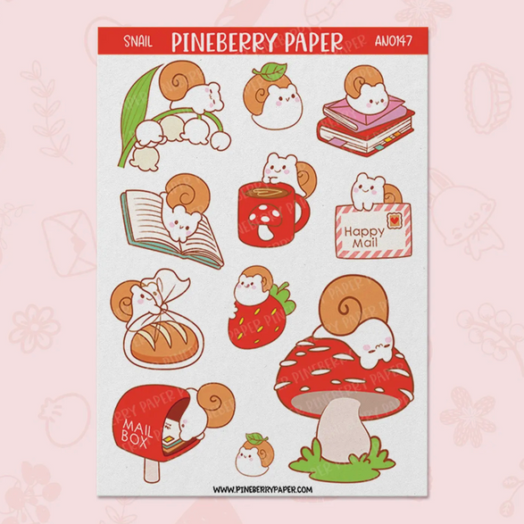 Snail Sticker Sheet