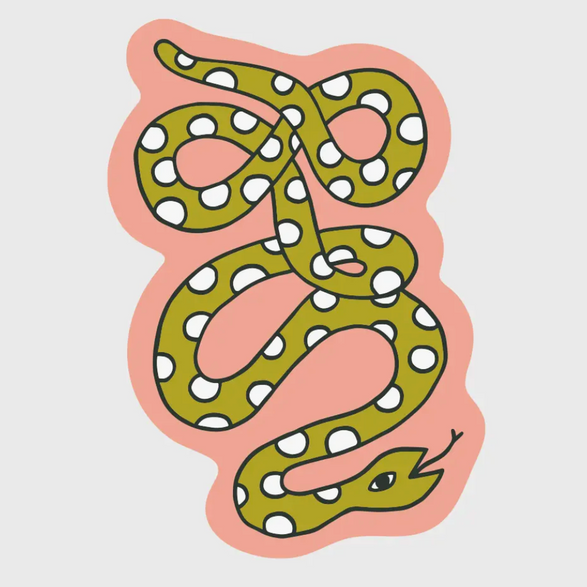 Green Snake Sticker