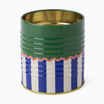 Solid and Striped Storage Tin