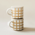 Grid Mug with Lid