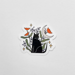 Spooky Cat Sticker