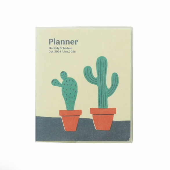 2025 Hightide Square Monthly Planner: Cactus