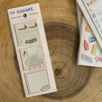 Pink Square Sticky Notes Set