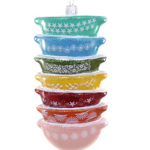 Stacked Rainbow Mixing Bowl Ornament