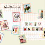 Stamps Washi Flake Sticker Set