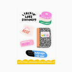 Stationery Lover Sticker Sheet